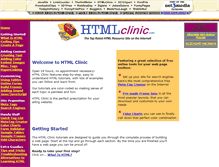 Tablet Screenshot of htmlclinic.com